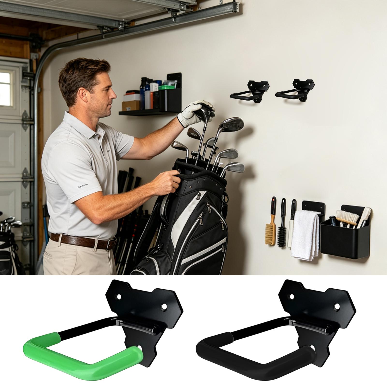 Rubber Coated Golf Bag Wall Ha - Golf Equipment Garage Storage ulasan dan harga