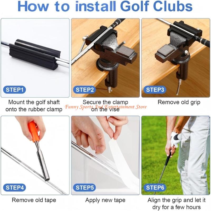C4DE Golf Club Repair Vises Se - Grip Regrip Tape ulasan dan harga