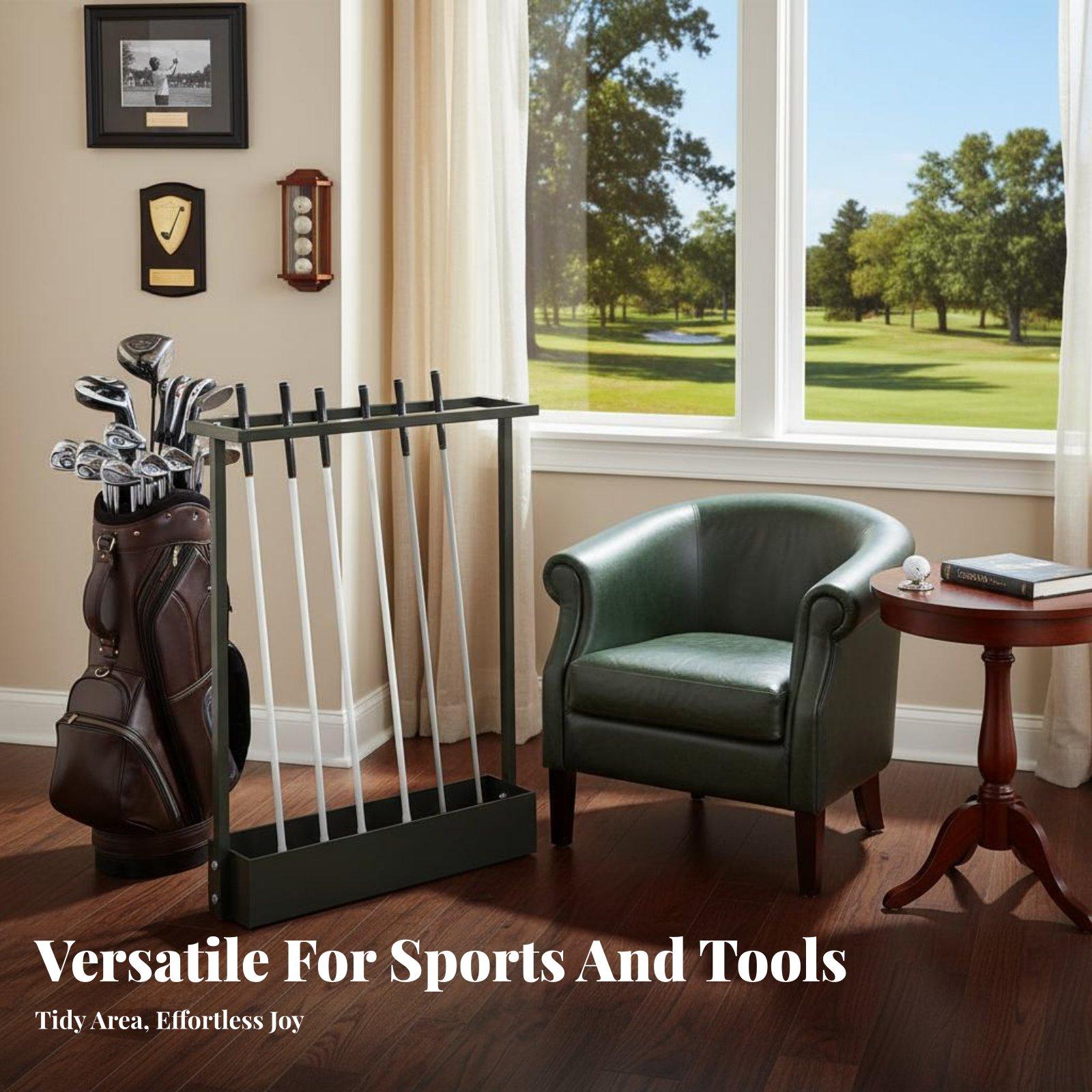 Golf Club Rack Holder for 9 Go - Golf Equipment Organizer For Garage ulasan dan harga