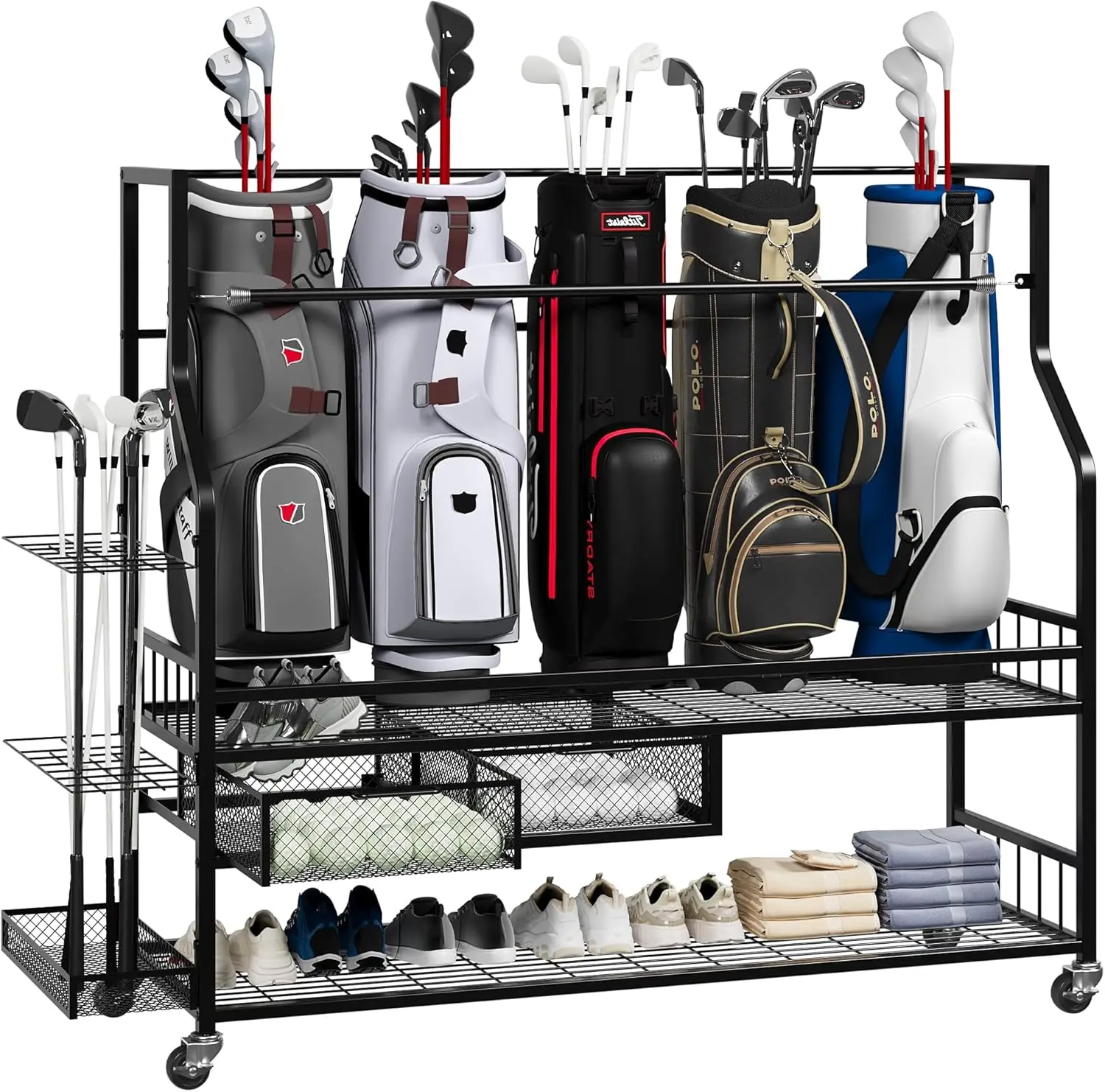 Multifunctional Rolling Golf B - Golf Equipment Garage Storage ulasan dan harga