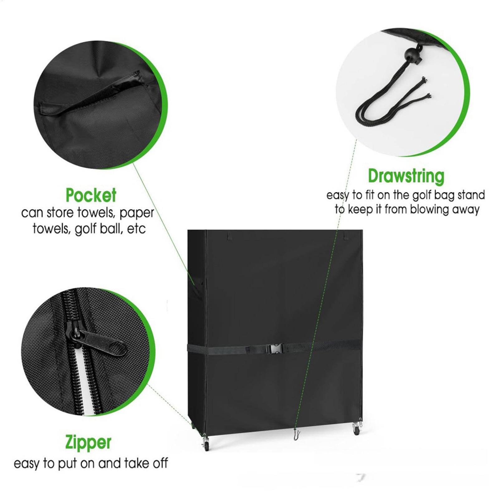 Golf Bag Dust Cover Oxford Wat - Golf Equipment Garage Storage ulasan dan harga